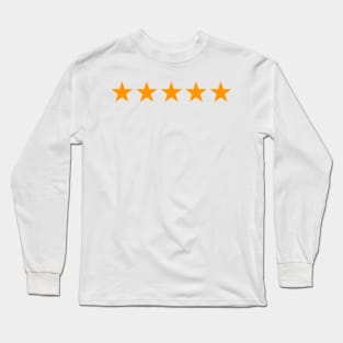 Five Stars Reviewed on the Internet Long Sleeve T-Shirt